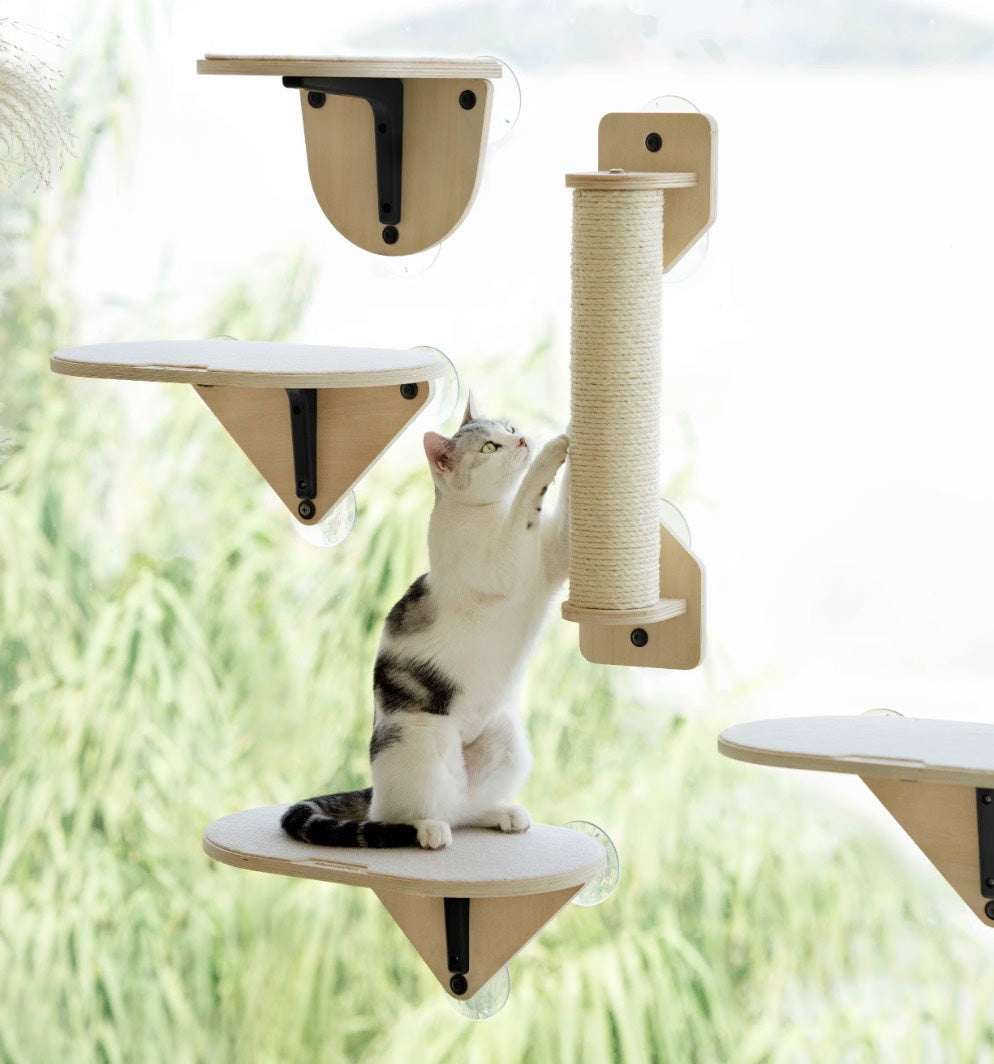 MewooFun Glass Wall DIY Cat Tree - ChokyoPetStore