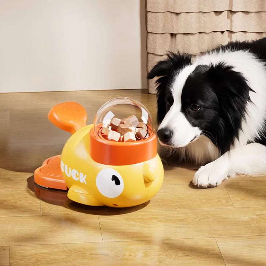 Little Yellow Duck Food Shooter Frozen Dried Pet Self-Entertainment Distractor Feeder Pet Toy - ChokyoPetStore