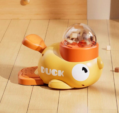 Little Yellow Duck Food Shooter Frozen Dried Pet Self-Entertainment Distractor Feeder Pet Toy