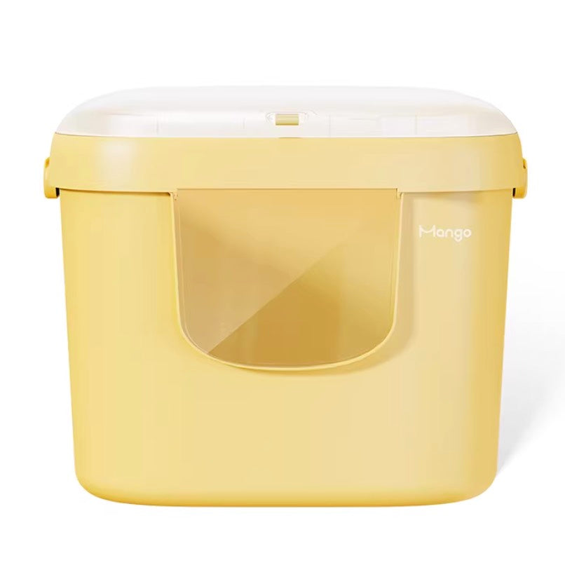 Mango Oversized Cat Litter Box with Fully Enclosed and Detachable Cover - M