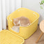 Mango Oversized Cat Litter Box with Fully Enclosed and Detachable Cover - M