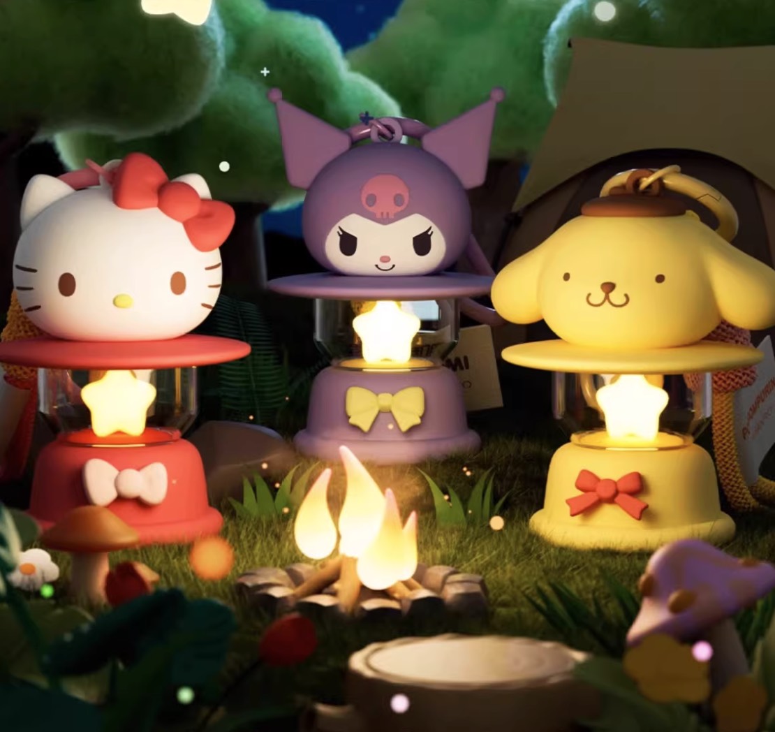 Sanrio Kerosene Lamp Night Light Keychain