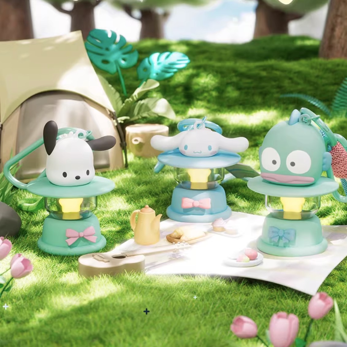 Sanrio Kerosene Lamp Night Light Keychain