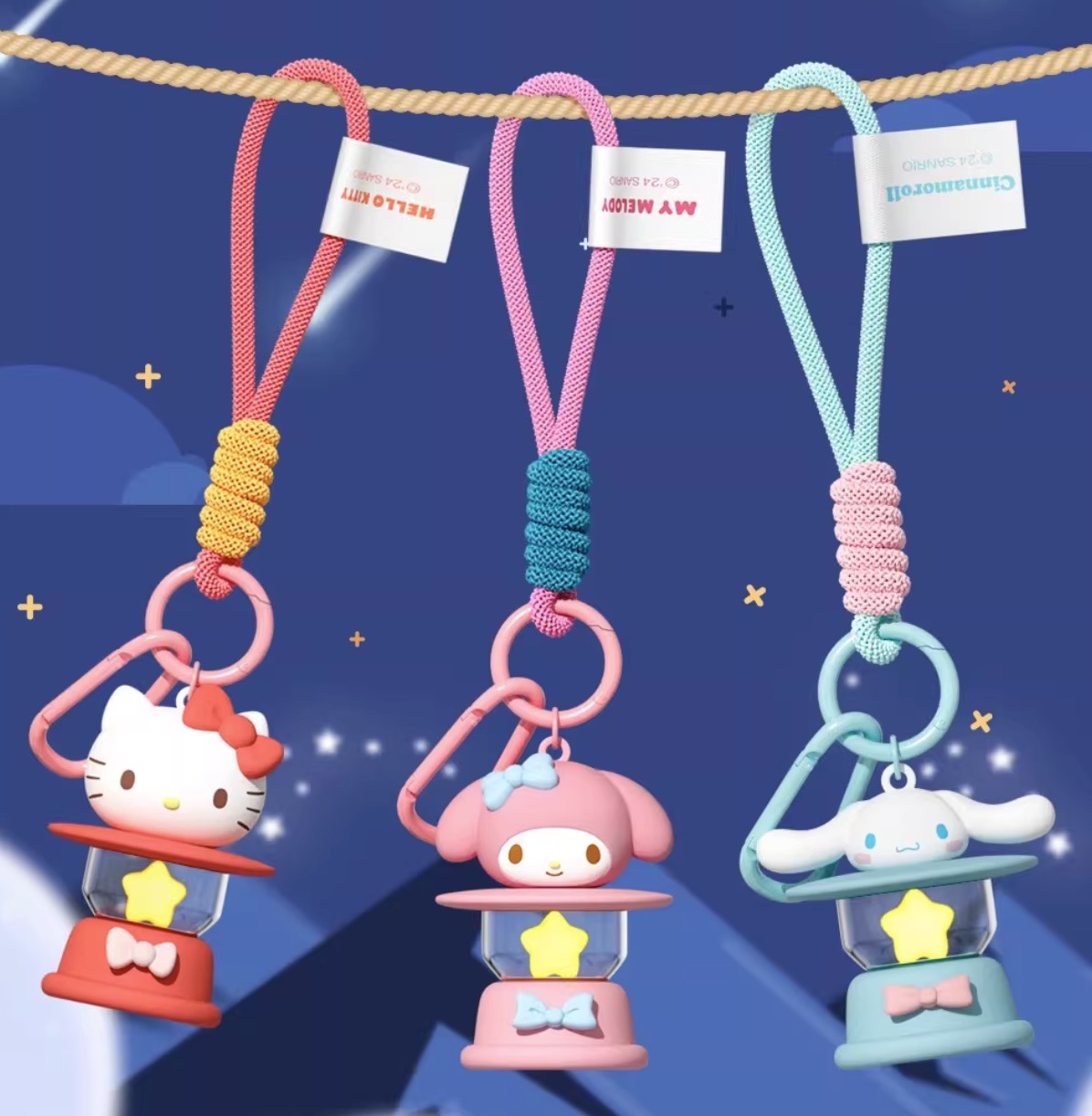 Sanrio Kerosene Lamp Night Light Keychain