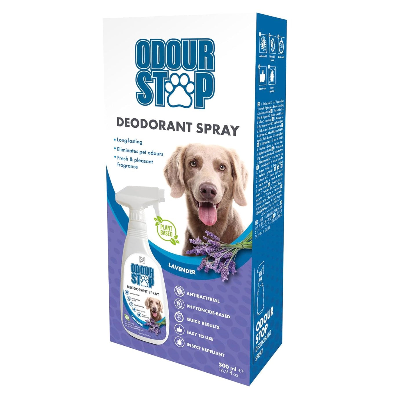 M-PETS Phytoncide Antibacterial Deodorant Spray Lavender 500ml