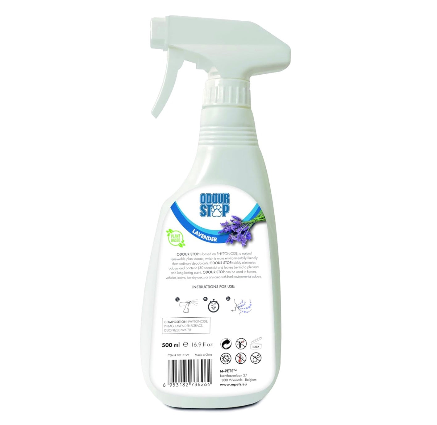 M-PETS Phytoncide Antibacterial Deodorant Spray Lavender 500ml