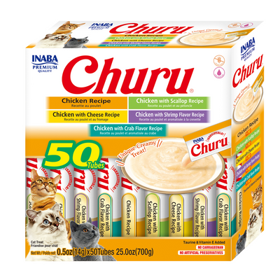 Inaba Churu Chicken Variety Box 700g (14g X 50 Tubes)