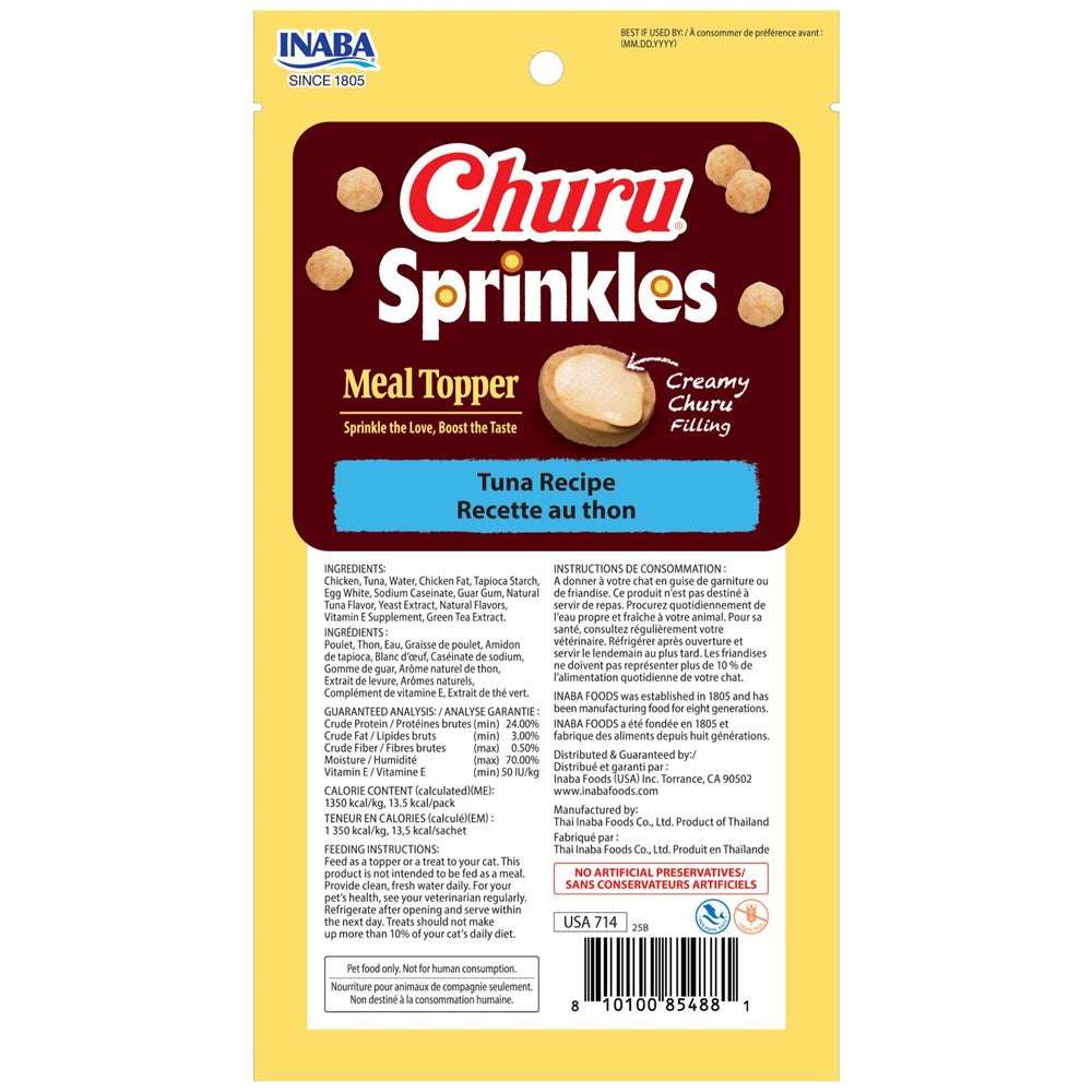 Inaba Churu-Cat- Sprinkles-Tuna Recipe-Topper 10g*3pk - ChokyoPetStore