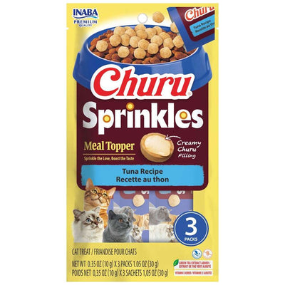 Inaba Churu-Cat- Sprinkles-Tuna Recipe-Topper 10g*3pk - ChokyoPetStore