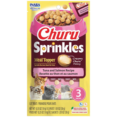 Inaba Churu-Cat- Sprinkles-Tuna & Salmon Recipe-Topper 10g*3pk