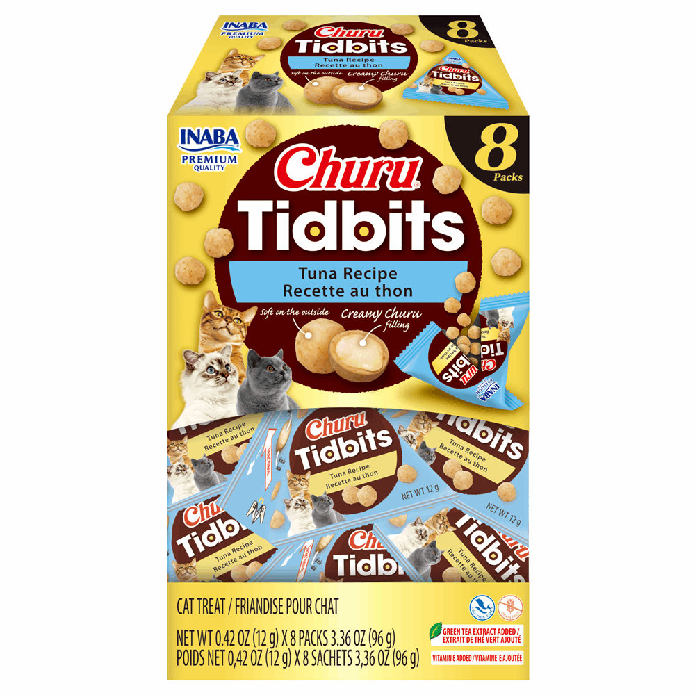 Inaba Churu -Cat-Tidbits Tuna Recipe-Treat 12g*8pk - ChokyoPetStore