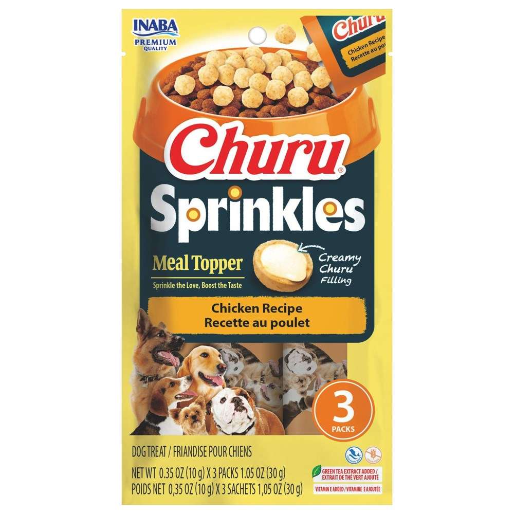 Inaba Churu-Dog-Sprinkles Chicken Recipe-Topper 10g*3pk - ChokyoPetStore