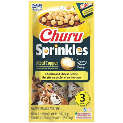 Inaba Churu-Dog-Sprinkles Chicken and Cheese-Topper 10g*3pk - ChokyoPetStore