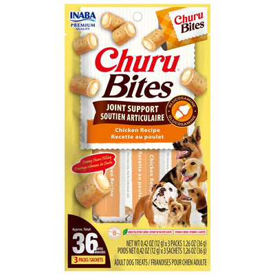 Inaba Churu Bites-Dog-Joint Support Chicken Recipe-Functional Treat 12g*3pk