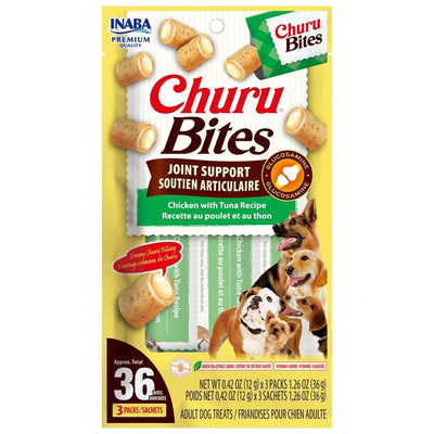 Inaba Churu Bites-Dog- Joint Support Chicken with Tuna Recipe-Functional Treat 12g*3pk - ChokyoPetStore