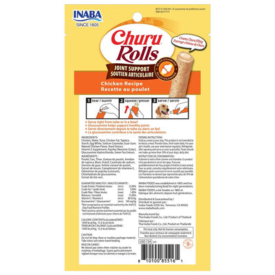 Inaba Churu Rolls-Dog- Joint Support Chicken Recipe-Functional Treat 12g*3pk