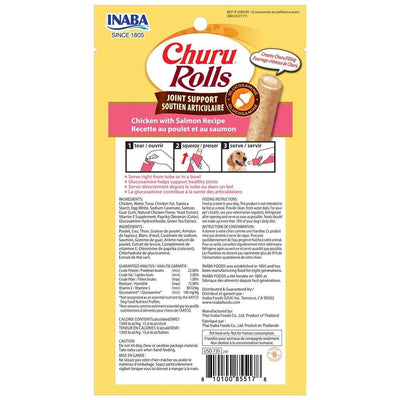 Inaba Churu Rolls-Dog- Joint Support Chicken with Salmon Recipe-Functional Treat 12g*3pk - ChokyoPetStore