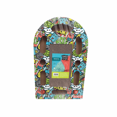 URBANSTYLE Freestyle Cat Scratcher - Mixed Color - ChokyoPetStore