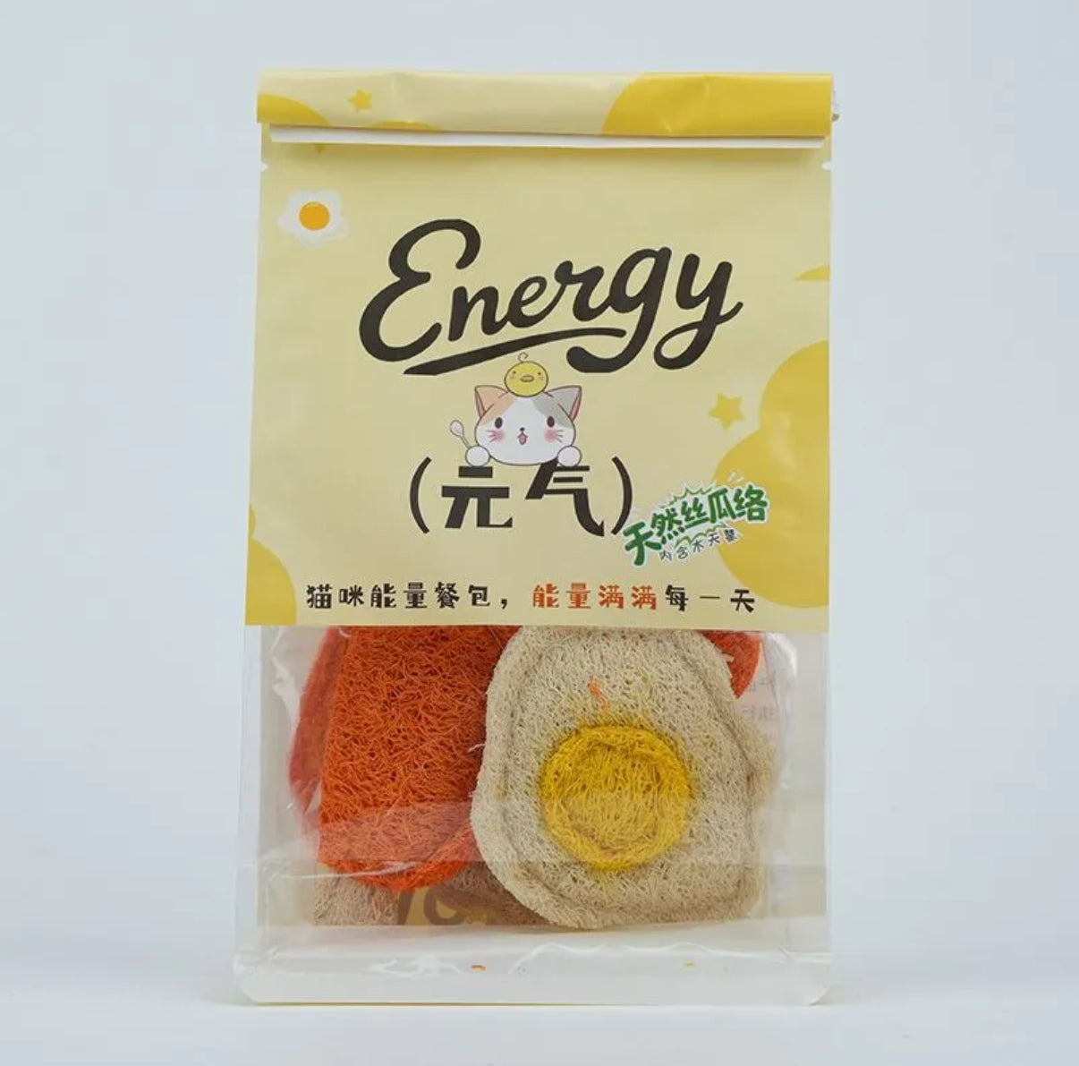 Natural Loofah Catnip Chew Pet Toy