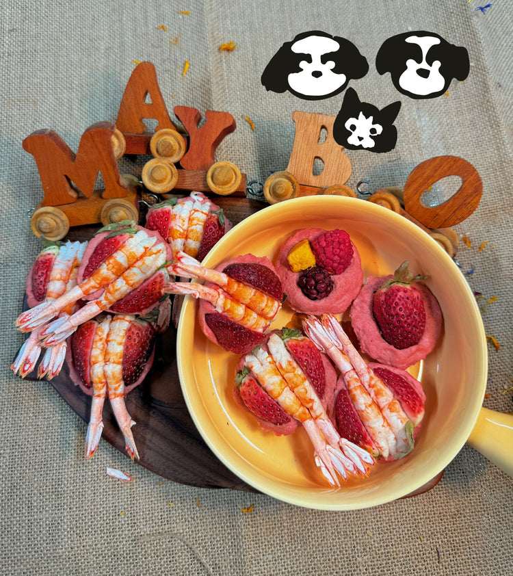 MAYBO MAGIC BOX PRAWNBERRY SERIES, Veggie、Fruit & Meat Mix Box 6PC - ChokyoPetStore