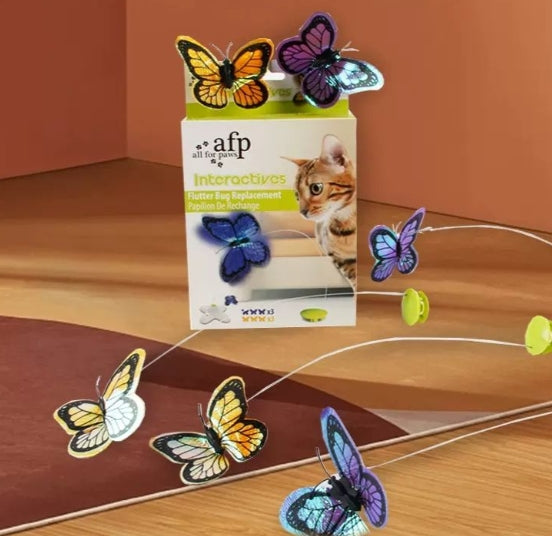 AFP Cat Toy Rotating Butterfly Automatic Teasing Stick Electric Intelligent Toy - ChokyoPetStore
