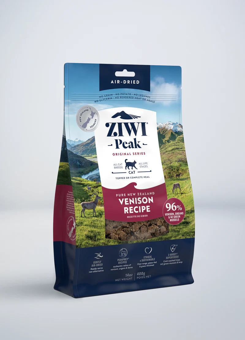 Ziwi Peak Air Dried Venison Cat Food 400g