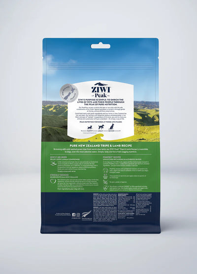 Ziwi Peak Air Dried Tripe & Lamb Adult Dog Food