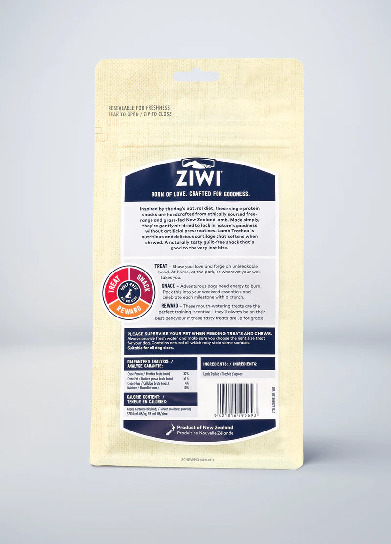 ZiwiPeak® Lamb Trachea Oral Health Treats 60g