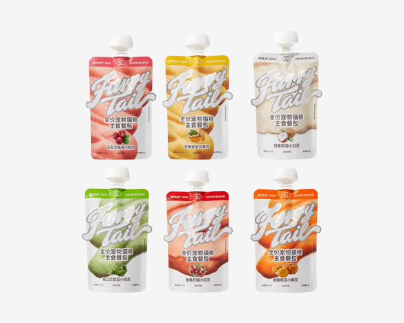 Furry Tail Wet Cat Food Variety Pack – 80g × 6 Pouches