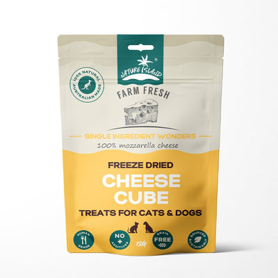Freeze Dried Cheese Cube treats 150g for Pets