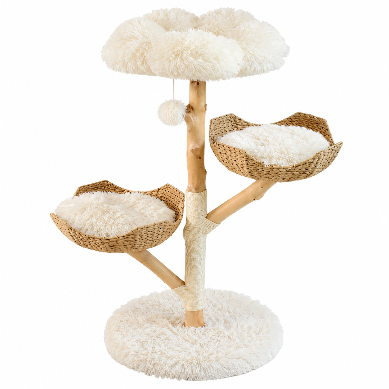 Chokyo Tri-Nest Scratching Post Cat Tree 113cm