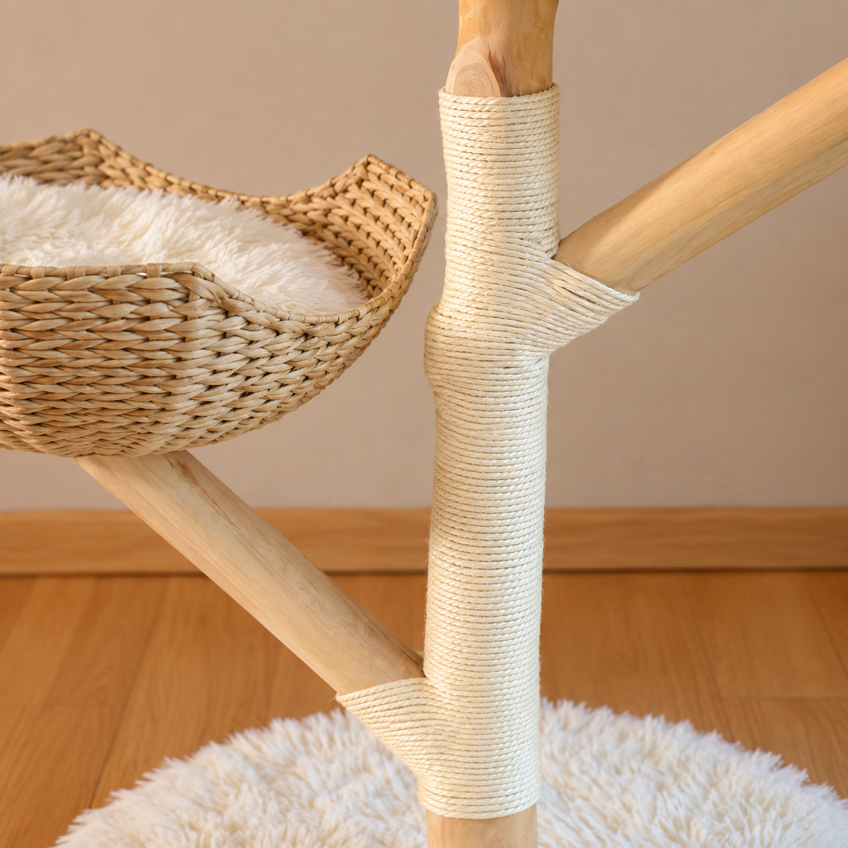 Chokyo Tri-Nest Scratching Post Cat Tree 113cm