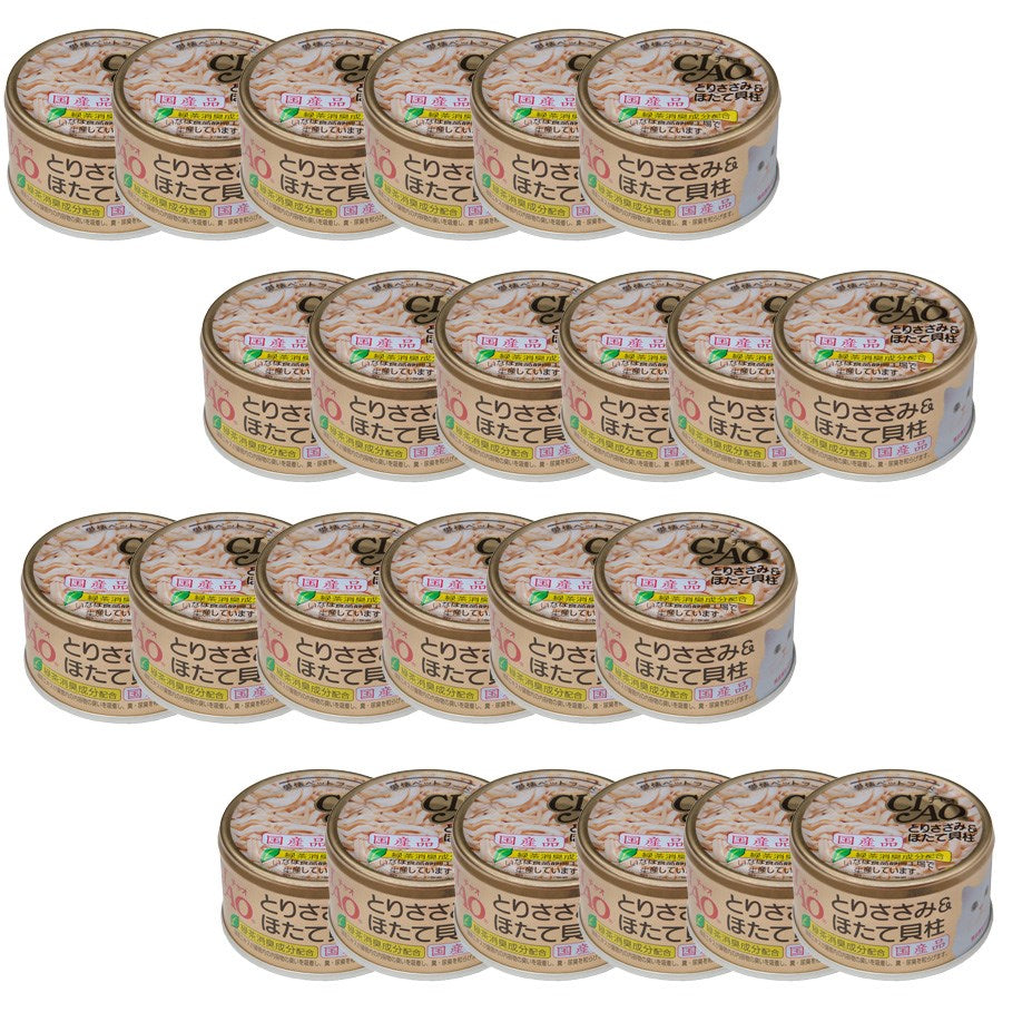Ciao Chicken & Scallop Can 75g x 24
