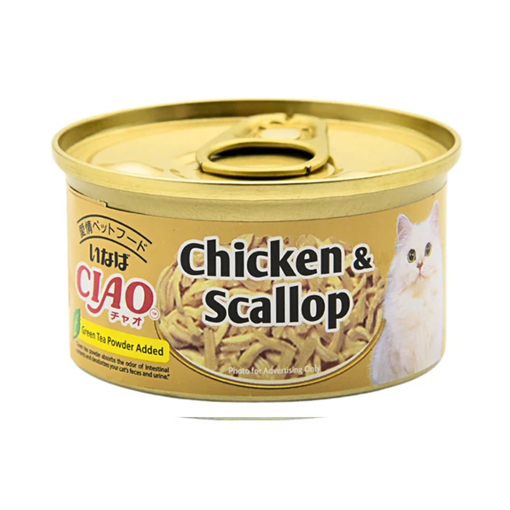 Ciao Chicken & Scallop Can 75g x 24