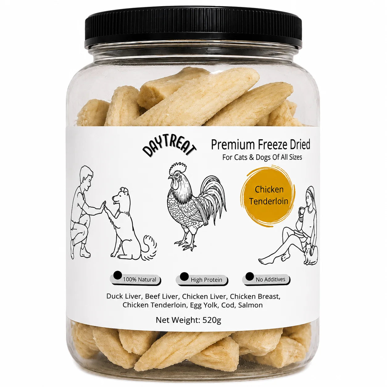Daytreat Chicken Tenderloin Freeze Dried Pet Treats
