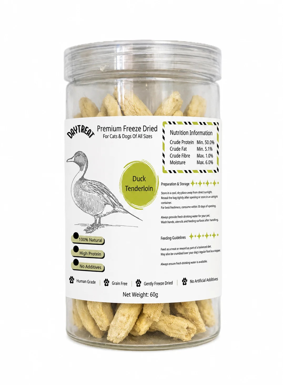 Daytreat Duck Tenderloin Freeze Dried Pet Treats