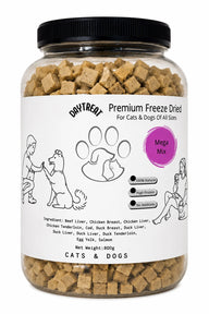 Daytreat Mega Mix Bucket Freeze Dried Pet Treats 800g