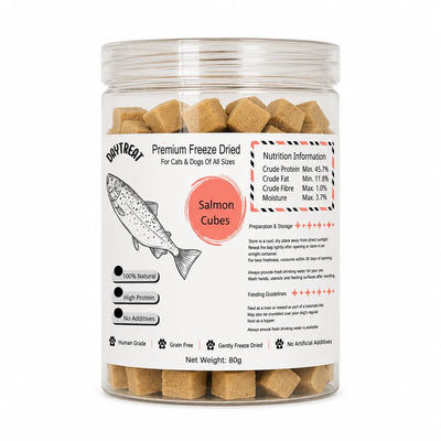 Daytreat Salmon Cubes Freeze Dried Pet Treats 80g