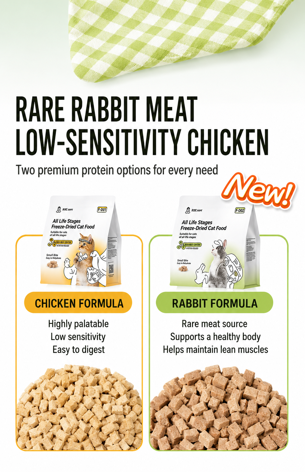 HonestBite FD01 Freeze Dried Cat Food - Chicken 180g