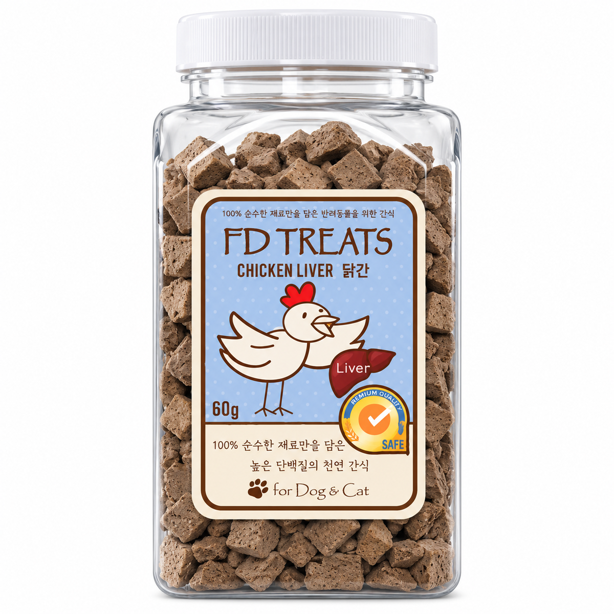 FD Treats Chicken Liver Freeze-Dried Treats 60g