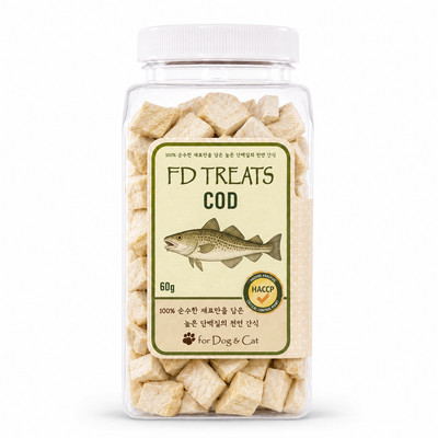 FD Treats Freeze Dried Pet Treats - Cod 60g