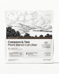 FluffyMW Cassava & Black Tea Tofu Blend Cat Litter 2.5kg