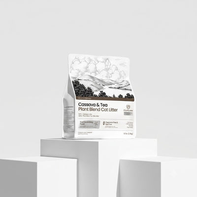 FluffyMW Cassava & Black Tea Tofu Blend Cat Litter 2.5kg