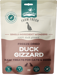 Freeze Dried Duck Gizzard Raw treats 80g for Pets - Chokyo Pet