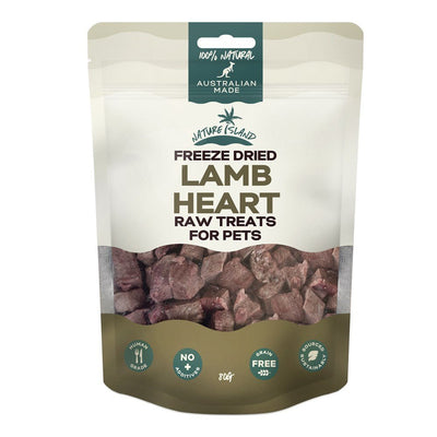 Freeze Dried Lamb Heart Raw treats 80g for Pets - Chokyo Pet