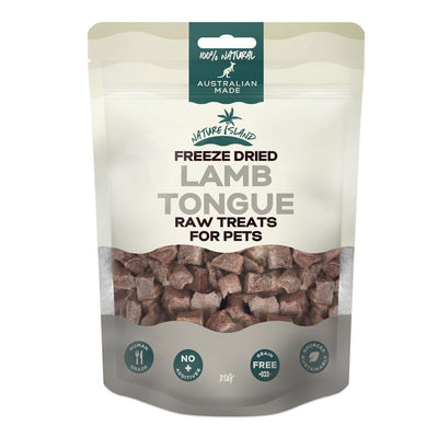 Freeze Dried Lamb Tongue Raw treats 80g for Pets - Chokyo Pet
