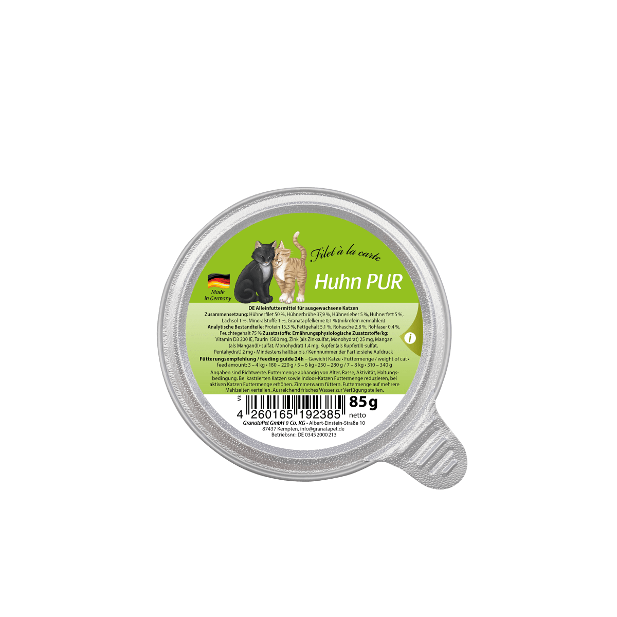 GranataPet Filet à la carte - Chicken PUR Cat Wet Food - Chokyo Pet