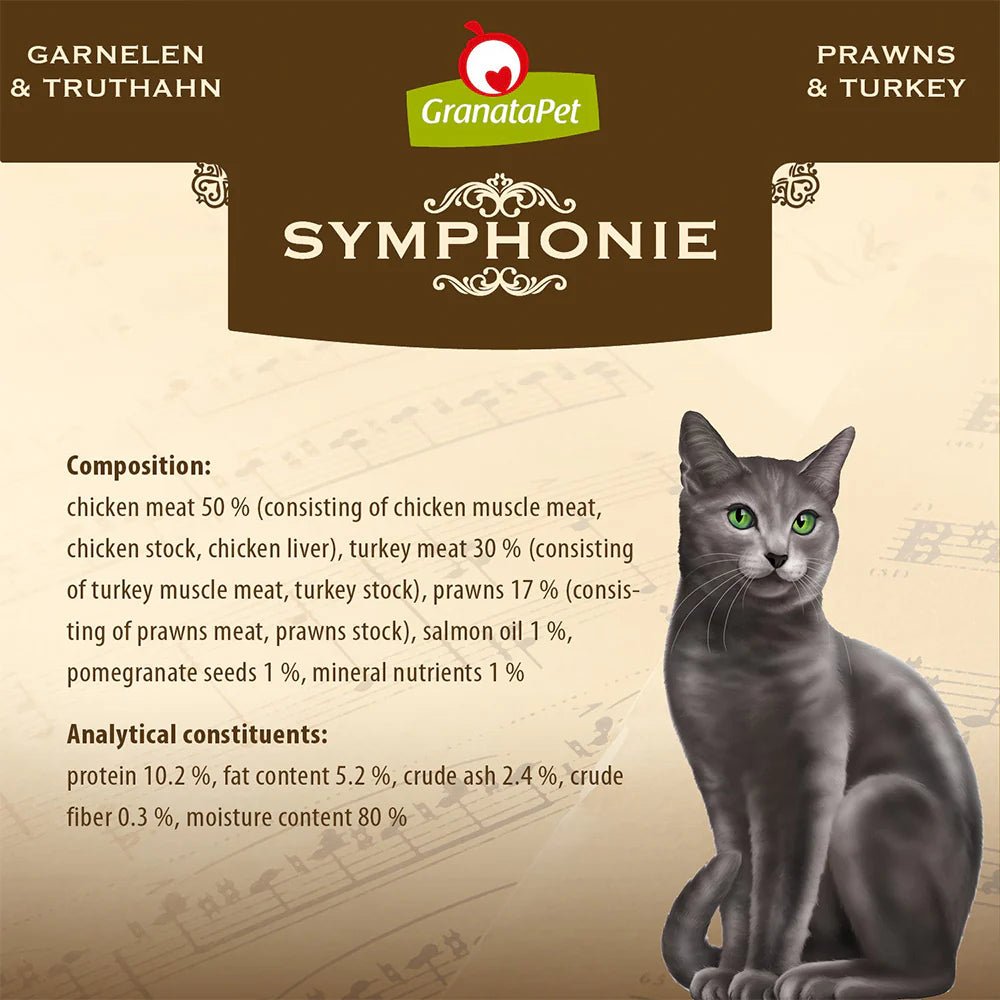 GranataPet Symphonie No. 2 Prawns & Turkey Cat Wet Food 6x200g - Chokyo Pet