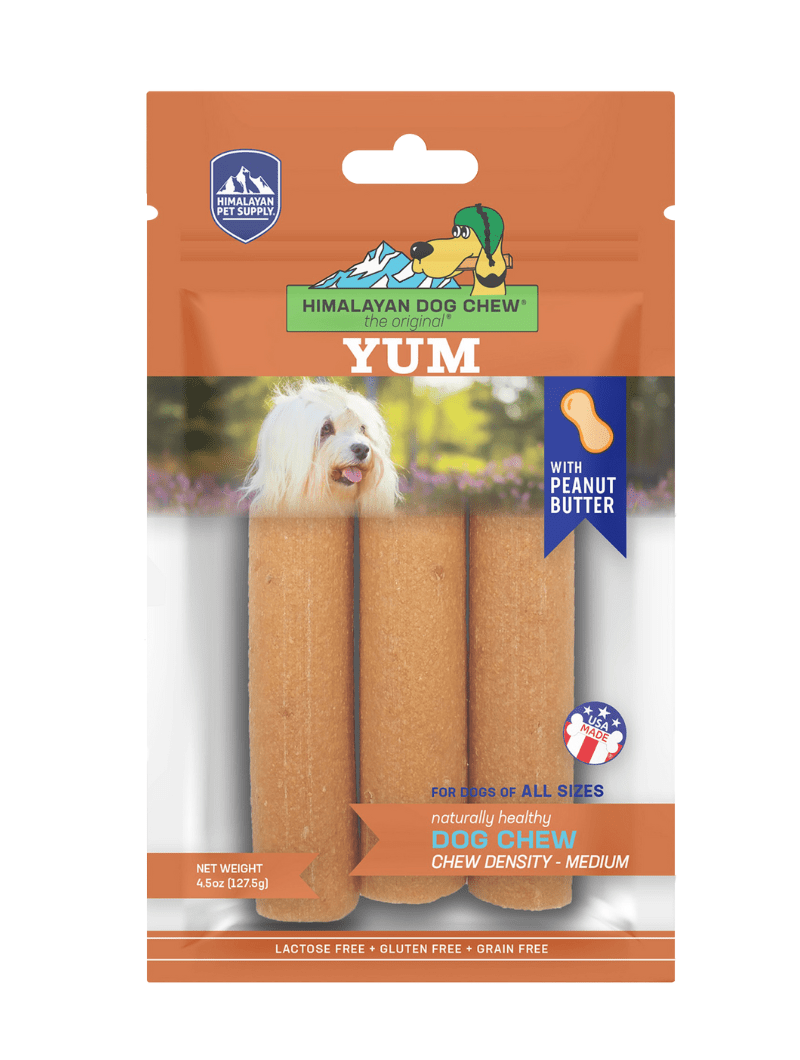 Himalayan Dog Chew Yum Peanut Butter 3pk (5220120) - Chokyo Pet