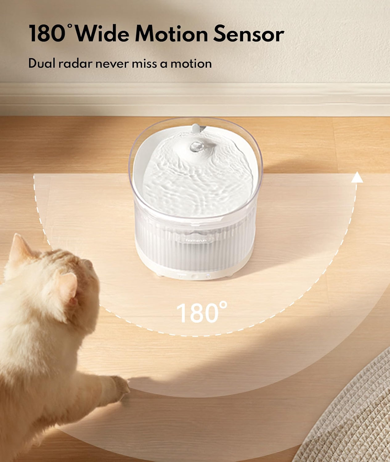 Homerunpet BF10 Wireless Pet Water Fountain 2L